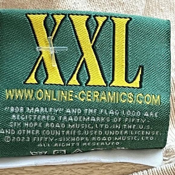 Online Ceramics Bob Marley Sweatshirt Mens 2XL Beige Songs Of Freedom Graphic - Picture 12 of 13